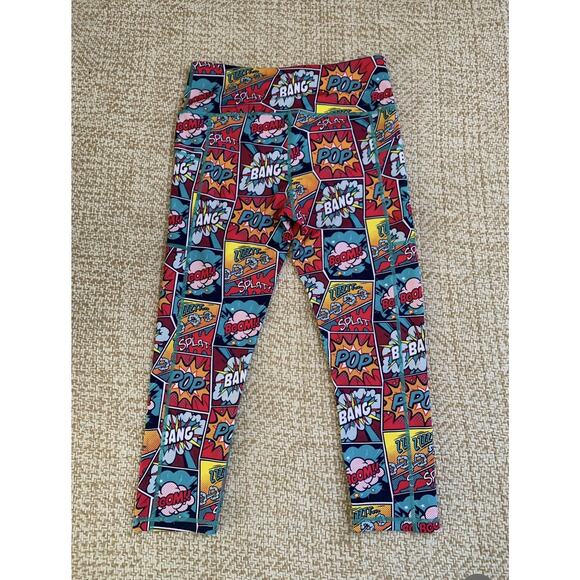 Constantly Varied Gear Womens Comic Leggings Elastic Waist Pull squats fun sm - Picture 1 of 4